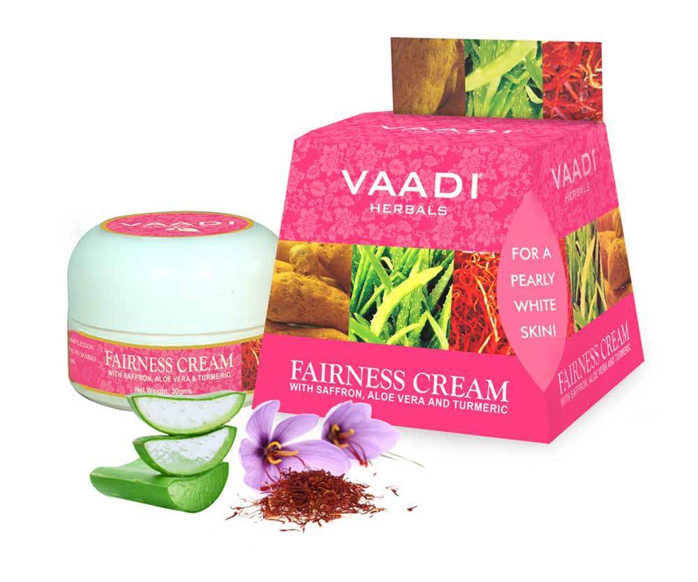 Ultimate Guide to Radiant Skin: Vaadi Organics Fairness Cream with Saffron, Aloe Vera, and Turmeric Extract 30gms