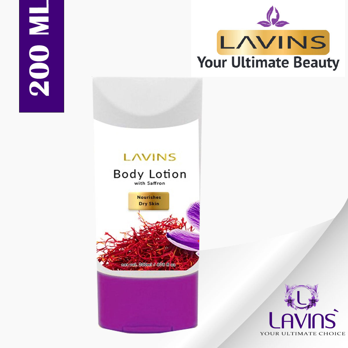 LAVINS SAFFRON BODY LOTION 200ML