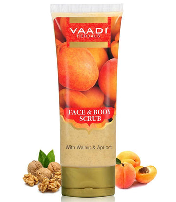 FACE AND BODY SCRUB GEL WITH WALNUT AND APRICOT (110gm)