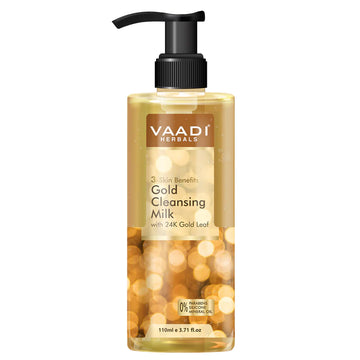 GOLD CLEANSING MILK WITH 24K GOLD LEAF (110ml)