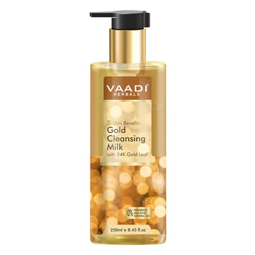GOLD CLEANSING MILK WITH 24K GOLD LEAF (250ml)