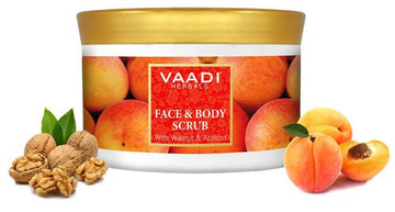 FACE AND BODY SCRUB WITH WALNUT AND APRICOT (500gm)